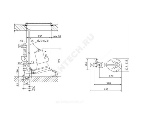 Насос фекальный MTC 32 F 39.16/30/3-400-50-2 Wilo 2081263