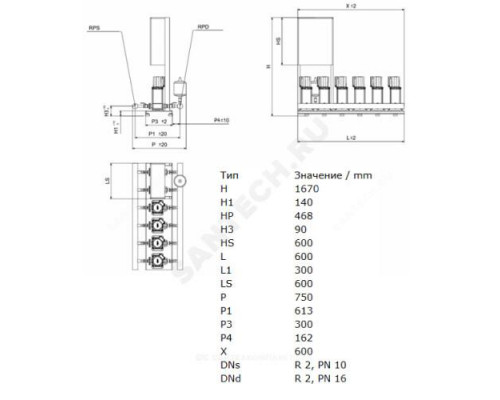 Установка повышения давления COR-2 MVIS 203/SKw-EB-R Wilo 2897521