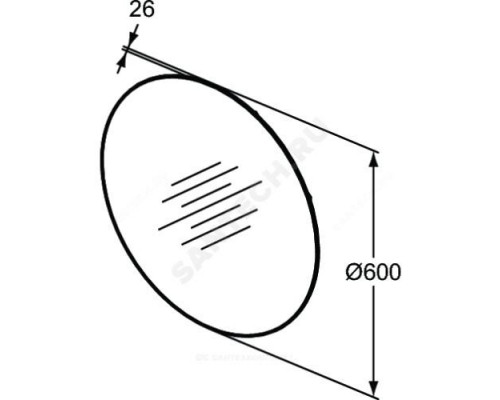 Зеркало CONCA с подсветкой Ideal Standard T3957BH