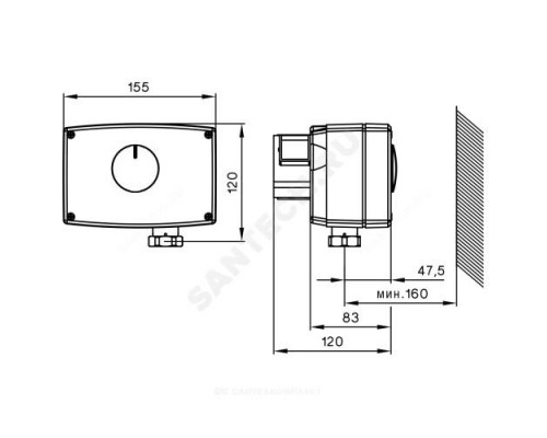 Электропривод 3-х позиц AMV 23 230В Danfoss 082G3009