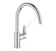 Смеситель для кухонной мойки ручка сбоку одноручный BauEdge Grohe 31367001