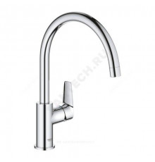 Смеситель для кухонной мойки ручка сбоку одноручный BauEdge Grohe 31367001