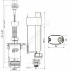 Арматура для бачка сливная/наливная Эконом нижнее подключение шток белый 1/реж АНИ Пласт WC4550
