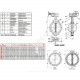 Затвор дисковый поворотный чугун VPE4448-08EP Ду 400 Ру16 межфл с редуктором диск чугун манжета EPDM Tecofi VPE4448-08EP0400