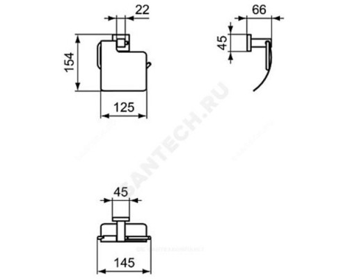 Держатель для туалетной бумаги IOM Square Ideal Standard E2191AA