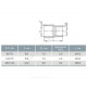 Муфта НПВХ под клеевое соед переходная Дн 160х110 Ру6 Агригазполимер 206-042