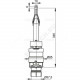 Клапан для инсталляции 1100, 1120, 1200 мм сливной Alca Plast A06