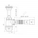 Сифон для умывальника/мойки бутылочный 1 1/4