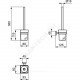 Ершик для унитаза с держателем IOM Square Ideal Standard E2194AA