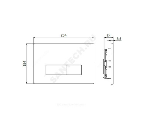 Кнопка для инсталляции хром OLEAS M2 Ideal Standard R0121AA