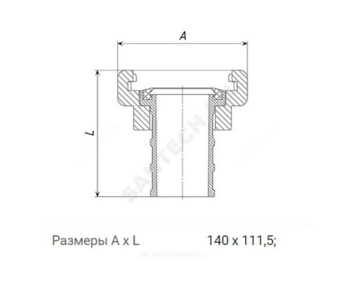 Головка рукавная 80 мм ГР-80А алюминий Татполимер