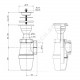 Сифон для умывальника/мойки бутылочный 1 1/2