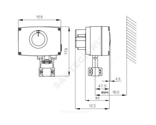 Электропривод 3-х позиц AMV 25 SU 230В Danfoss 082H3040