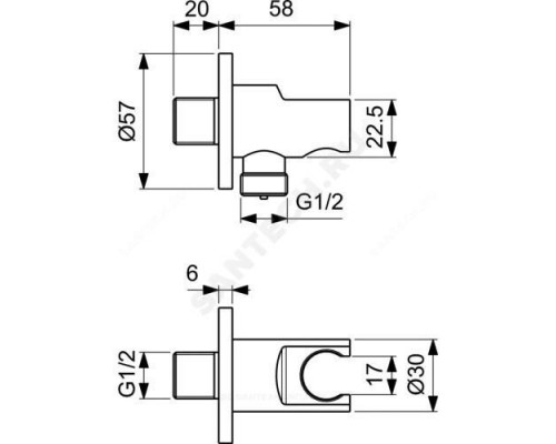 Смеситель для гигиенического душа одноручный IDEALSPRAY Ideal Standard BD125AA