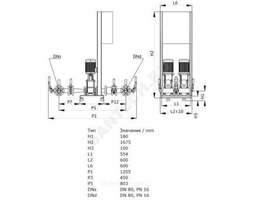 Установка пожаротушения CO 2 Helix V 1608/SK-FFS-R-05 Wilo 2453465