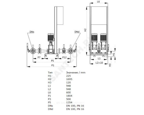 Установка пожаротушения CO 2 Helix V 3605/SK-FFS-R Wilo 2453580