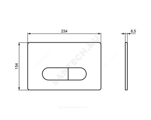 Кнопка для инсталляции хром OLEAS P1 Ideal Standard R0116AA