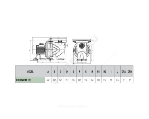 Насос самовсасывающий EUROSWIM 100М DAB 60118030