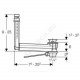Перелив для умывальника с донным клапаном Geberit 152.018.00.1
