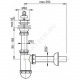 Сифон для умывальника бутылочный 1 1/4