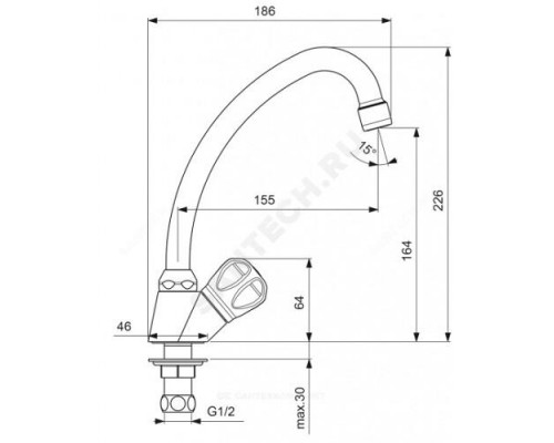 Кран настольный VIT Vidima BA159AA