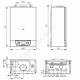 Котел настенный газовый 24 кВт одноконтурный 24ТН Mizudo MZGB2403TH