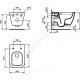 Комплект 4 в 1 унитаз подвесной + инсталляция + кнопка смыва + сиденье дюропласт микролифт I.LIFE B Ideal Standard IP001401