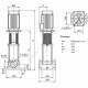 Насос многоступенчатый вертикальный MVI 7001/1-3/16/E/3-400-50-2 PN16 3х400В/50 Гц Wilo 4071162