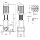 Насос многоступенчатый вертикальный MVI 7005/2-3/16/E/3-400-50-2 PN16 3х400В/50 Гц Wilo 4071176
