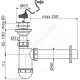 Сифон для умывальника бутылочный 1 1/4