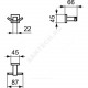 Крючок двойной для одежды IOM Square Ideal Standard E2193AA