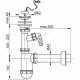 Сифон для умывальника бутылочный 1 1/4