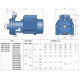 Насос вихревой 2 CPm 25/14 A Pedrollo 452CM2616AA1