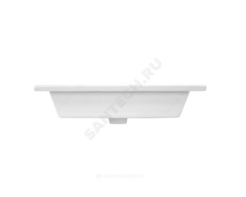Умывальник мебельный Quadro 60 1 отверстие под смеситель по центру белый Sanita Luxe QDR60SLWB01