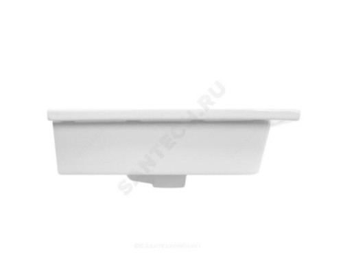 Умывальник мебельный Quadro 60 1 отверстие под смеситель по центру белый Sanita Luxe QDR60SLWB01