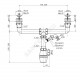 Сифон для кухонной мойки с двумя чашами бутылочный 1 1/2