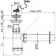Сифон для умывальника бутылочный 1 1/4