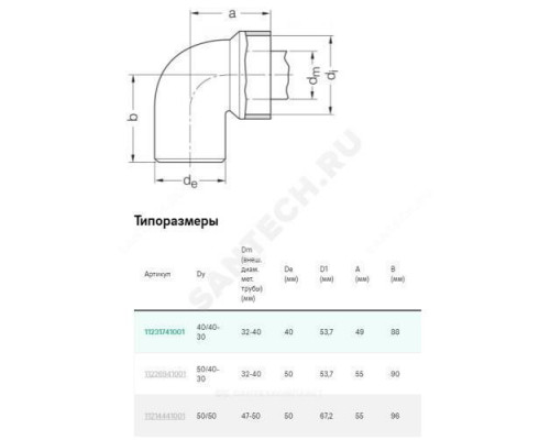 Отвод PP-H сифонный бесшумный белый RAUPIANO PLUS Дн 50х40-30х90гр б/нап Rehau 11226941001