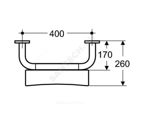 Опора для спины CONTOUR Ideal Standard S6481AC