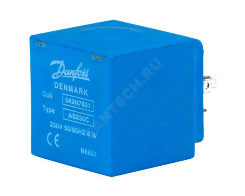 Катушка электромагнитная AS230CS 220-230В AC Danfoss 042N7601