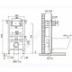 Инсталляция для подвесного унитаза с кнопкой смыва хром глянцевый Expert EVO/SPEED Karisma OLI 004599