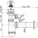 Сифон для умывальника бутылочный 1 1/4