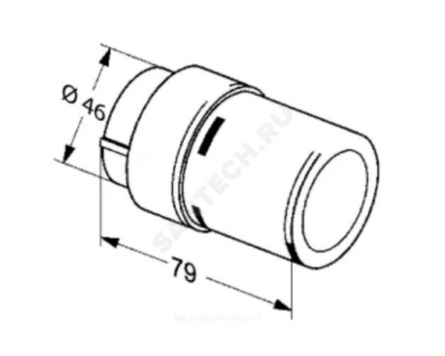 Элемент термостатический RAX жид/нап клипс RTR (RA) 8-28oC хром глянцевый Danfoss 013G6170