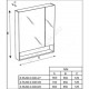 Шкаф зеркальный The Gap 80 белый глянец с подсветкой Roca ZRU9302887