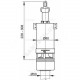 Арматура для низкого бачка сливная шток 1/реж Alca Plast A02