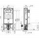 Инсталляция для подвесного унитаза без кнопки смыва Alca Plast AM116/1120