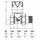 Клапан ручной регулировки для радиатора Ду 20 Ру10 ВР прямой Ogint