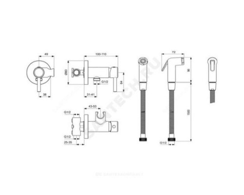 Душ гигиенический IDEALSPRAY Ideal Standard BD130AA